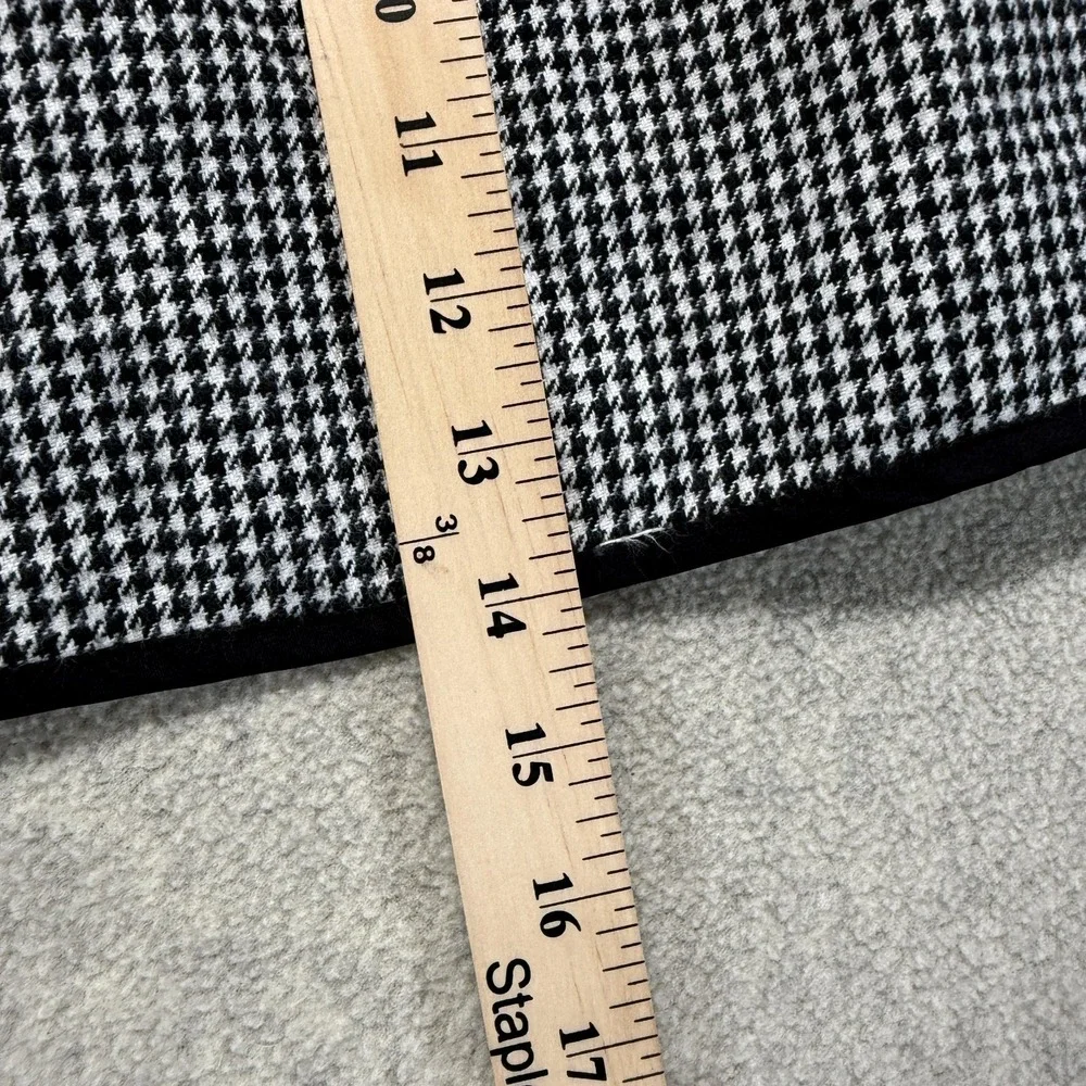 Crewcuts Girls Mini Skirt Black & White Houndstooth Print Gold Button Detail 12